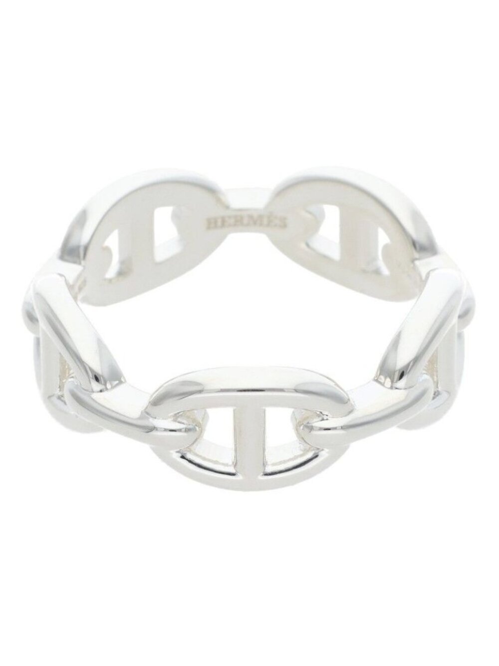 Hermes Chaine D'ancre Enchainee PM Silver Ring